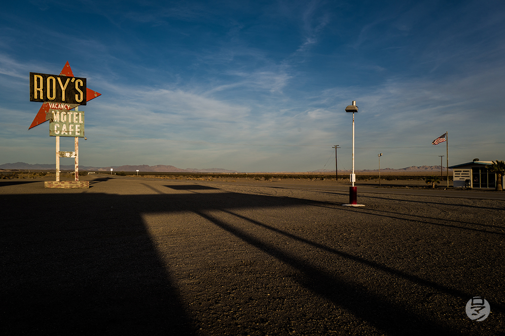 La Route 66 à Amboy, USA, photographie de Romain Guélat