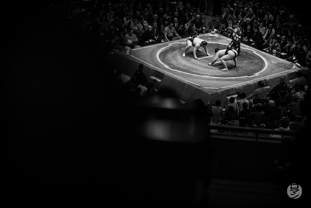 Tournoi de sumo, Tokyo, Japon, photographie de Romain Guélat